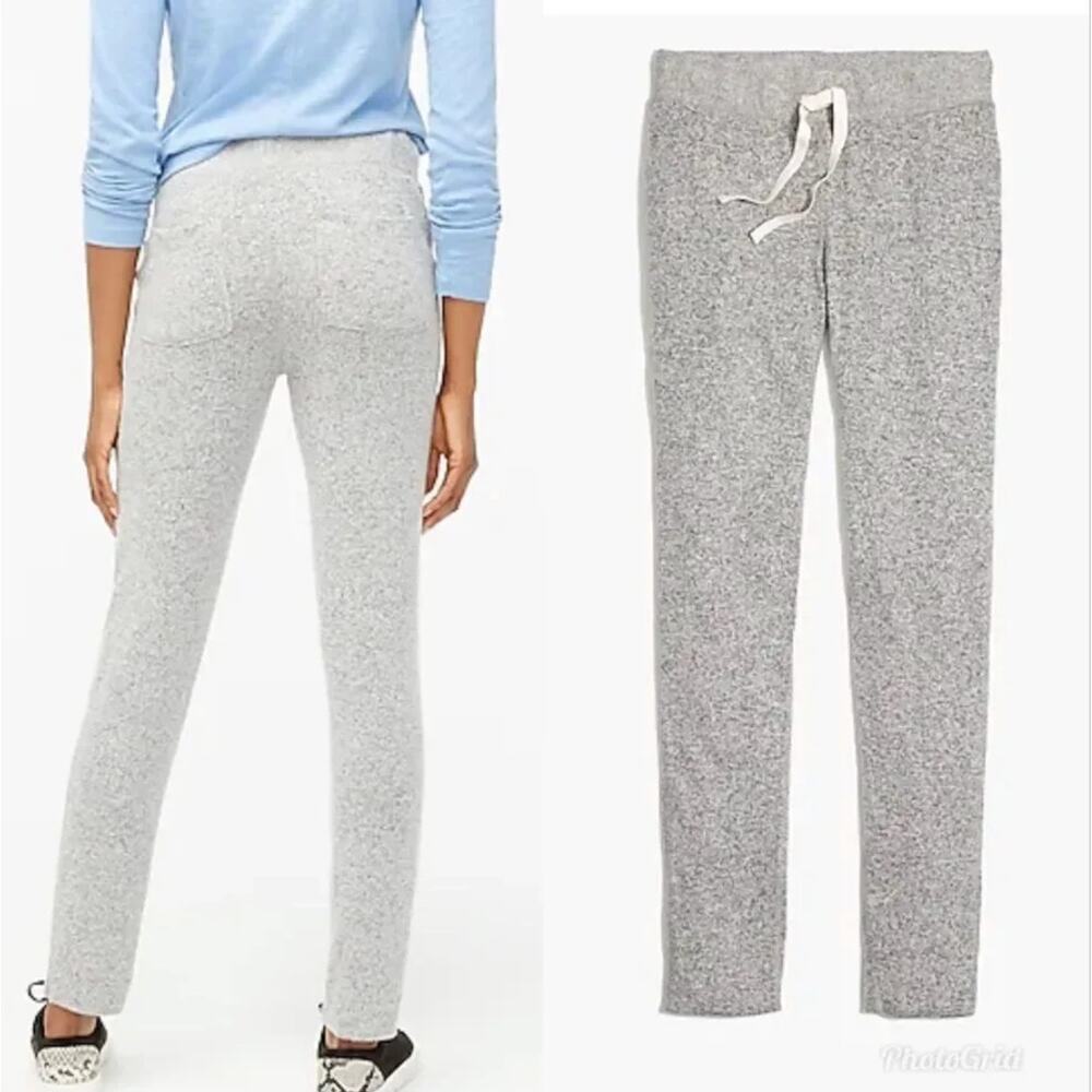 J. Crew Marled Jogger Sweatpant in Signature Cozy Yarn Gray K5058 Size M - Picture 2 of 10